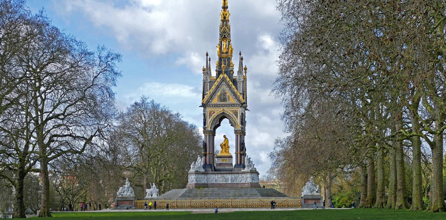 Das Prinz-Albert-Denkmal befindet sich im Hyde Park in London.